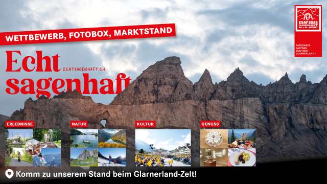 VISIT Glarnerland mit Partnern am ESAF 2025 mittendrin