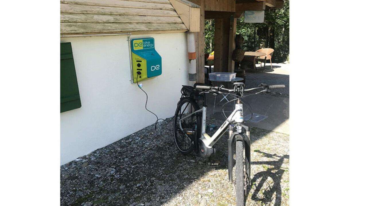 E-Bike Akkuladestation Berggasthaus Obbort
