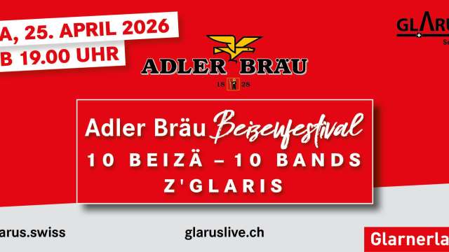 Adler Bräu Beizenfestival "10 Beizä - 10 Bands" z'Glaris